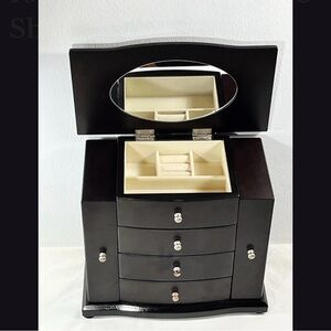 Vintage Mele Jewelry Armoire, Espresso Color